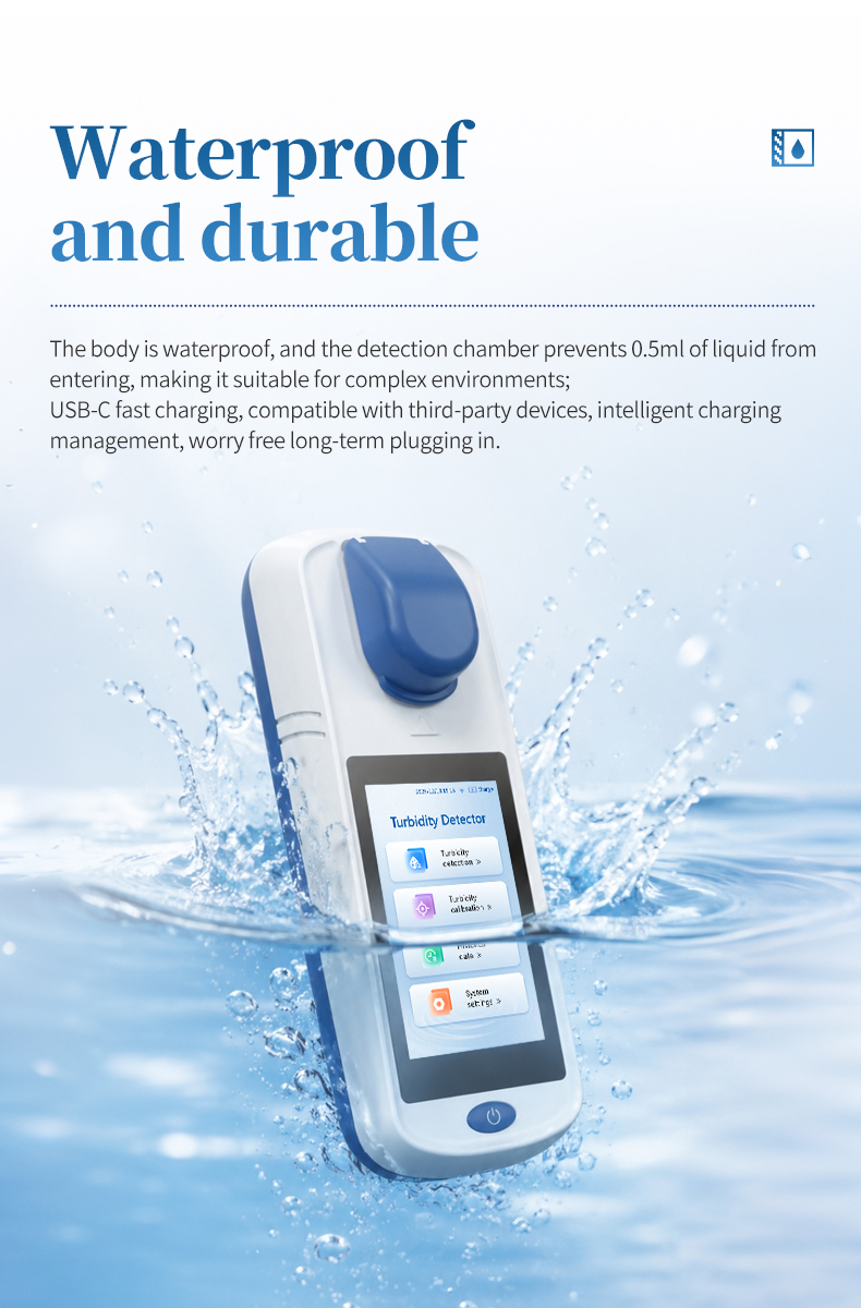 IP65 waterproof turbidity meter for field deployment in harsh environmental monitoring conditions