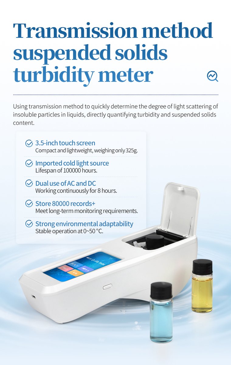 Desktop turbidity analyzer for laboratory suspended solids measurement in wastewater treatment facilities