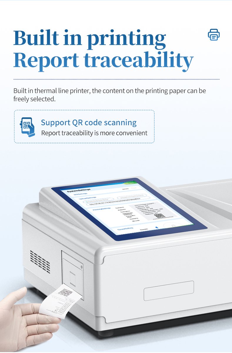 HM-TCMn printed water quality reports with QR traceability for compliance records