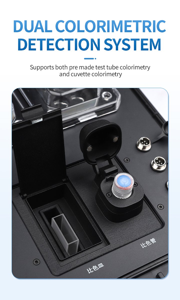 Dual-mode colorimetric panel supporting both pre-made tubes and cuvettes for flexible field analysis