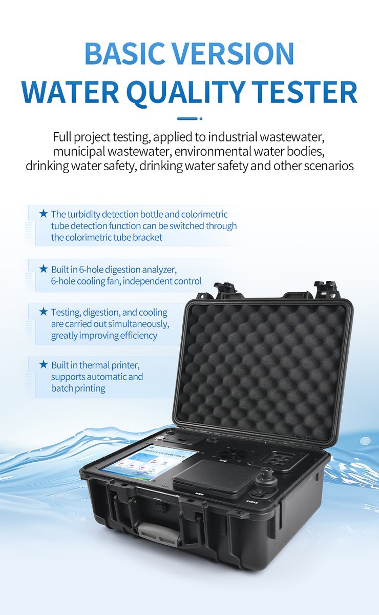 Entry-level portable tester configured for rapid field deployment with built-in digestion capability