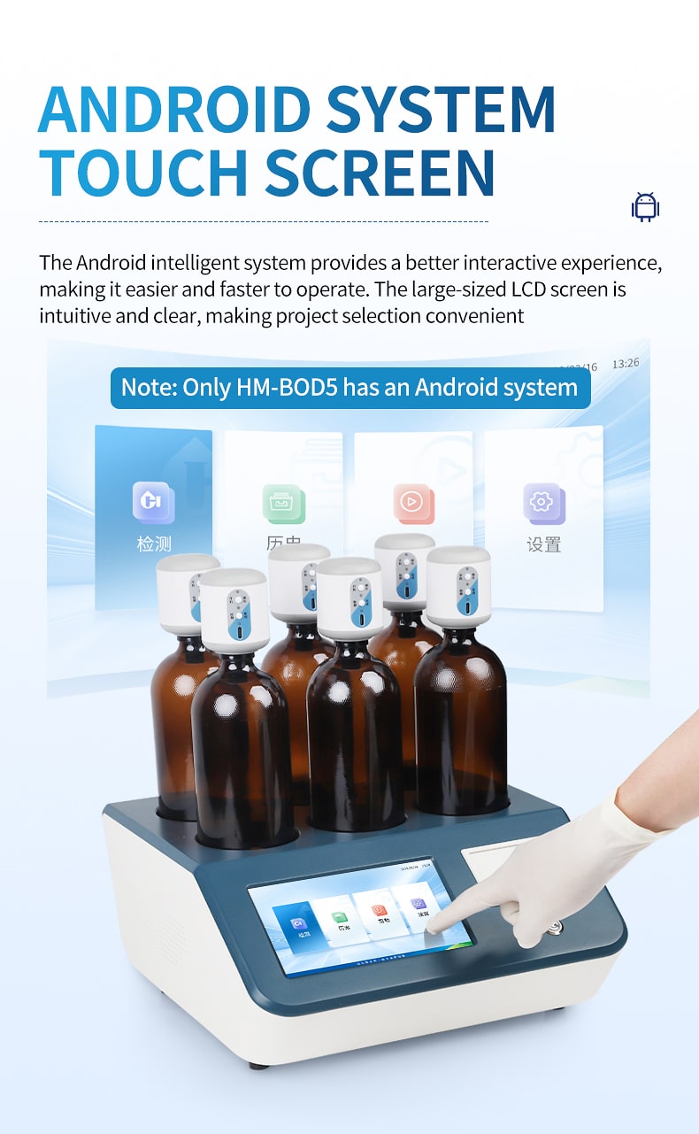 BOD5 Android touchscreen configuration in the BOD product range